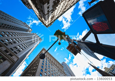 Broadway's skyscrapers in Lower Manhattan, New York City Broadway's skyscrapers in Lower Manhattan, New York City 13600053