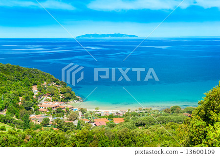 Beautiful coastlines in Elba island. 13600109