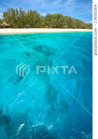 Beautiful sea at Gili Meno, Indonesia. 13600364