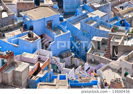 View of Jodhpur, the blue city. 13600436