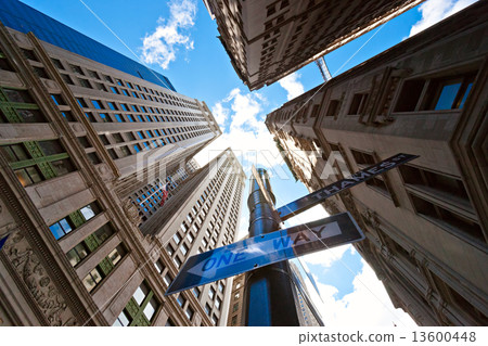 Broadway's skyscrapers in Lower Manhattan, New York City Broadway's skyscrapers in Lower Manhattan, New York City 13600448
