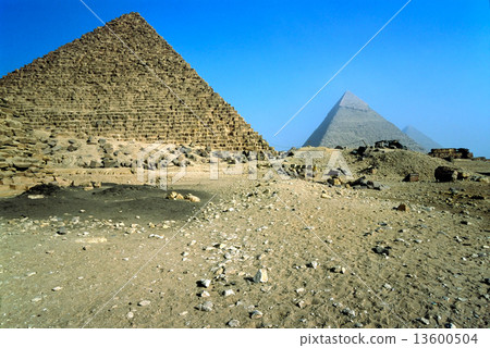 The three pyramids, Giza, Egypt. 13600504