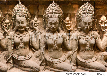 Apsara, Angkor Thom. cambodia. Apsara, Angkor Thom. cambodia. 13600522