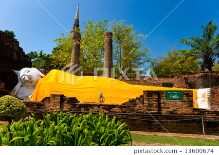 Reclinig Buddha, Ayutthaya, Thailand, 13600674