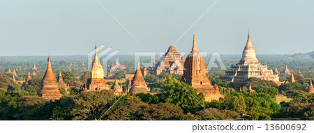 Bagan at Sunset, Myanmar. 13600692
