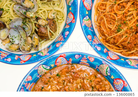 Tris of Italian Pasta and Rice. Tris of Italian Pasta and Rice. 13600865
