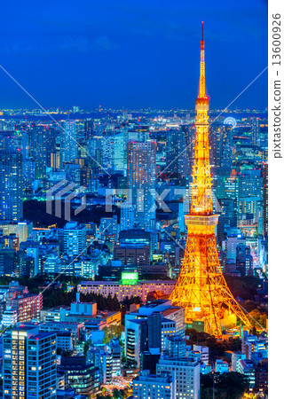 Tokyo skyline, Japan. 13600926