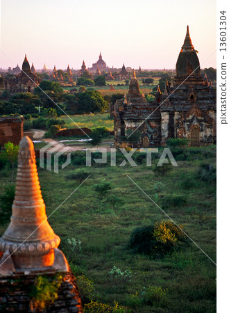Bagan at Sunset, Myanmar. 13601304