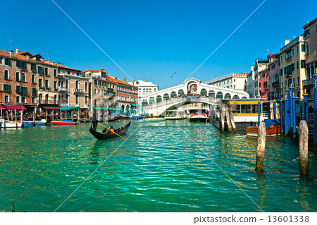 Venice, View from Rialto Bridge. Venice, View from Rialto Bridge. 13601338