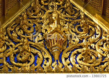 Details of Wat Phra Kaeo, Bangkok, Thailand.. Details of Wat Phra Kaeo, Bangkok, Thailand.. 13601725