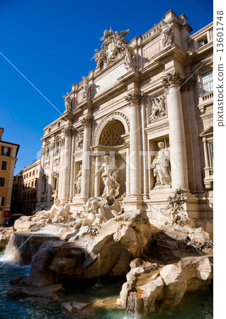 The Famous Trevi Fountain, rome, Italy. 13601748