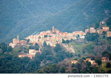 View of Poggio, Marciana, Elba island, Italy. View of Poggio, Marciana, Elba island, Italy. 13601778