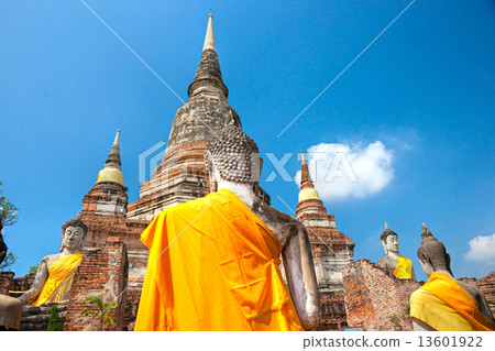 Ruined Old Temple of Ayuthaya, Thailand, 13601922
