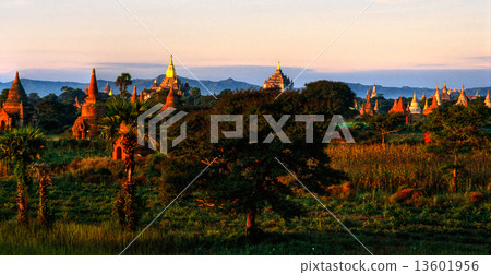 Bagan at Sunset, Myanmar. Bagan at Sunset, Myanmar. 13601956