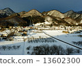 Snowy landscape on the water 13602300