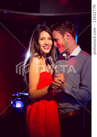Cute couple slow dancing together 13602776