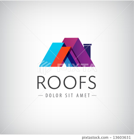 vector roofs, house icon, logo isolated 13603631