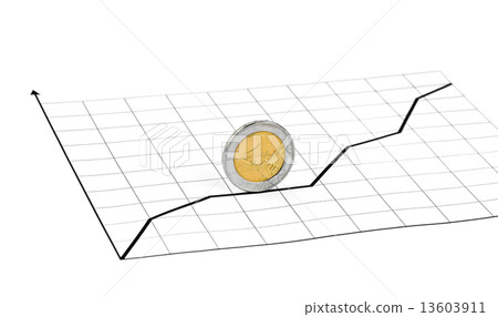Rolling coin and diagram Rolling coin and diagram 13603911