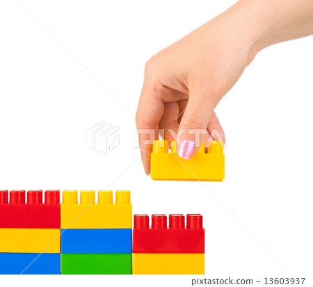 Hand and toy wall 13603937