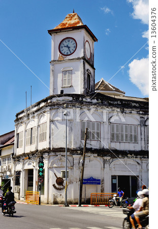 chino portugese clock phuket thailand 13604376
