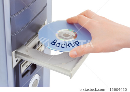 Hand and computer disk backup 13604430