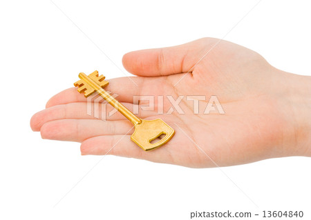 Hand giving key Hand giving key 13604840