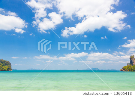Crystal clean sea. 13605418