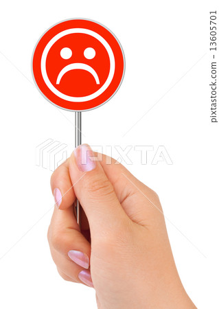 Smile sign in hand 13605701