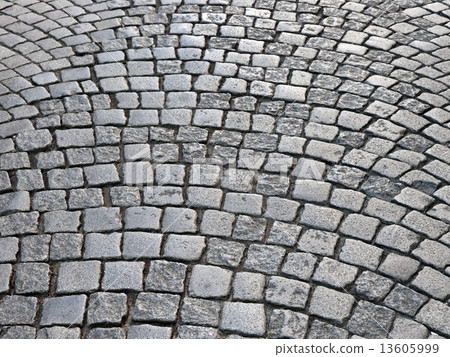 Retro cobblestone street 13605999
