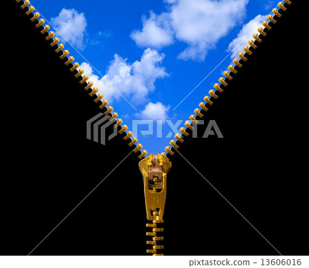 Zipper and sky Zipper and sky 13606016