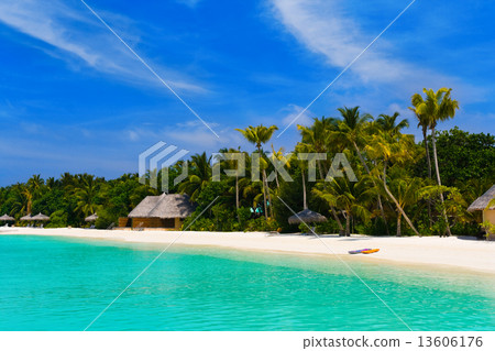 Beach at a tropical island 13606176