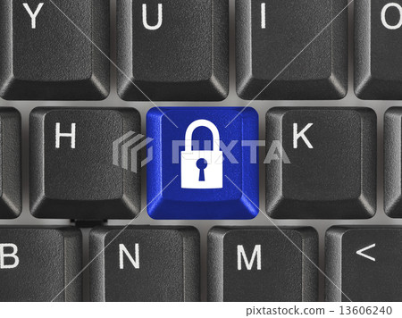 Computer keyboard with security key Computer keyboard with security key 13606240