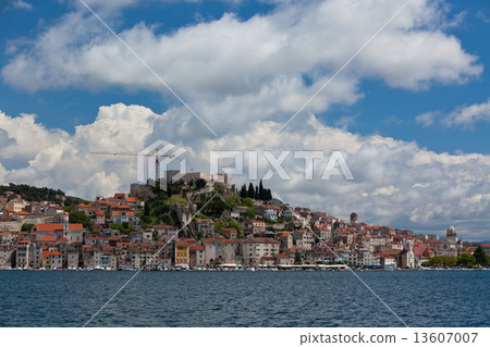 Sibenik, Croatia view from the sea Sibenik, Croatia view from the sea 13607007