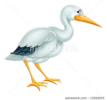Stork Cartoon 13608095