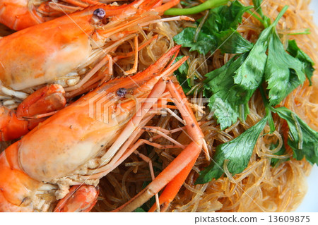 Shrimp vermicelli. Thai food Shrimp vermicelli. Thai food 13609875