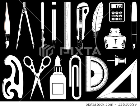 Vector icons of instruments 13610559