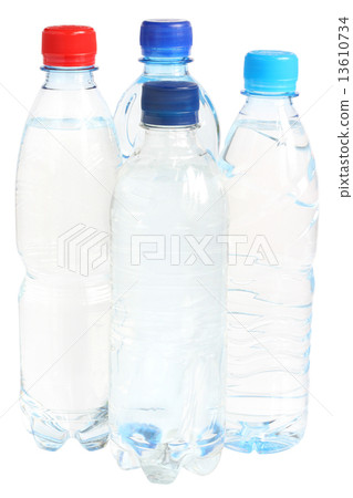 Set small bottle with mineral water 13610734