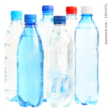 Set small bottle with mineral water 13610751