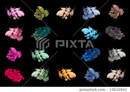 Color Swatches. Set of eye shadow 13610842