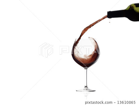 Wine. Glass and Bottle. Red Wine Splash Wine. Glass and Bottle. Red Wine Splash 13610865
