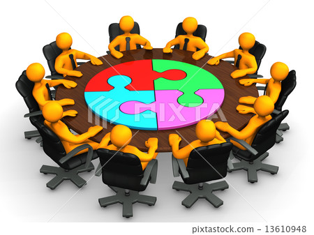 Manikins Meeting Circle Puzzle Manikins Meeting Circle Puzzle 13610948