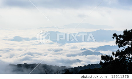Landscape of cloud above cordillera in the morning 13611276