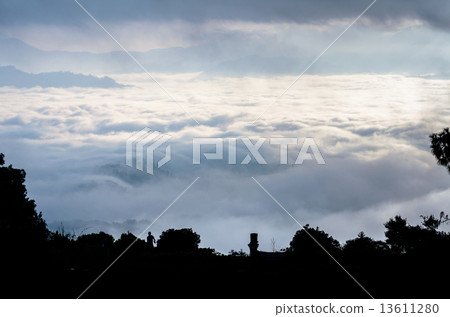 Landscape of cloud above cordillera in the morning 13611280