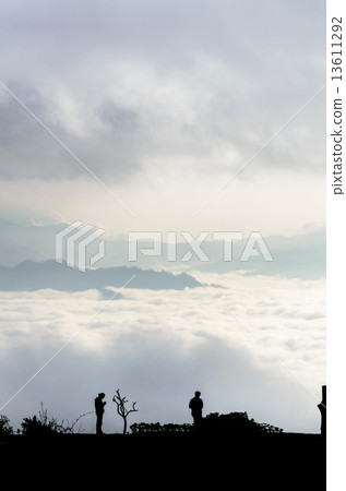 Landscape of cloud above cordillera in the morning 13611292