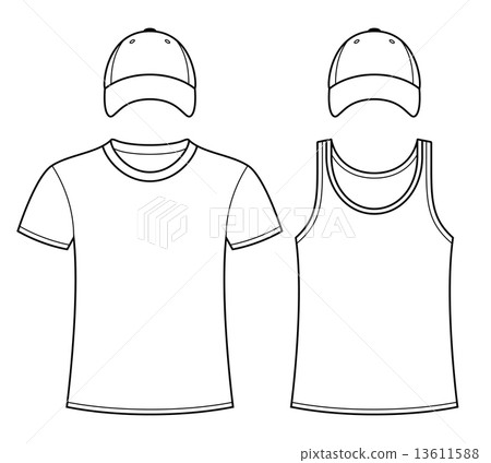 T-shirt, Singlet and Caps template T-shirt, Singlet and Caps template 13611588