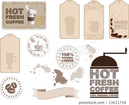 Coffee design elements Coffee design elements 13611738