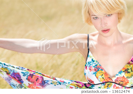 Woman enjoying the nature. 13612474