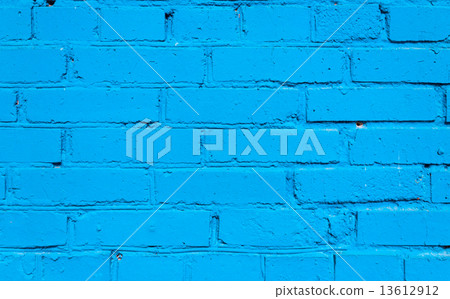 Blue Brick Wall Background 13612912