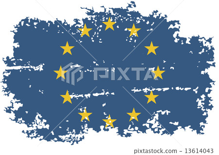 European Union grunge flag. Vector illustration. European Union grunge flag. Vector illustration. 13614043