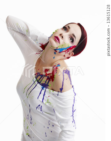 Painted woman Painted woman 13615128